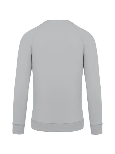 KARIBAN Sweat-shirt Bio col rond manches raglan homme /api/colors/b8c3da1f-f409-43cb-b759-5e63471e125b personnalisable