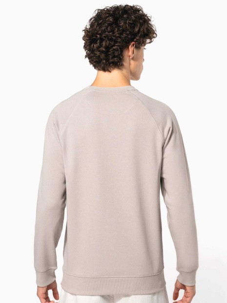 Sweat-shirts à personnaliser KARIBAN Sweat-shirt Bio col rond manches raglan homme 