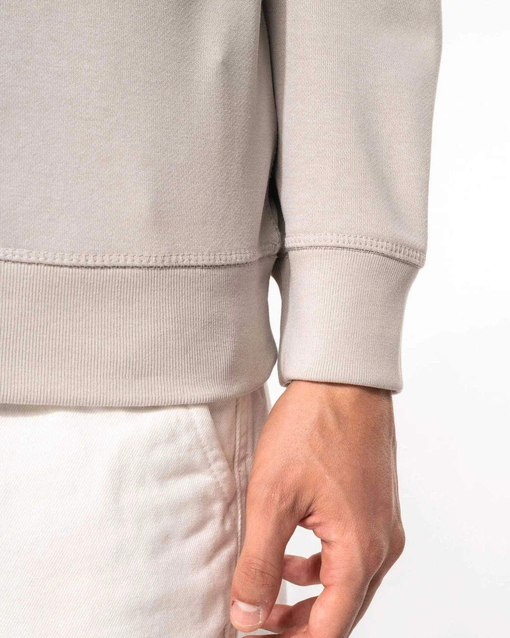 Sweaters & hoodies KARIBAN Herensweater BIO ronde hals raglanmouwen voor bedrukking &amp; borduring