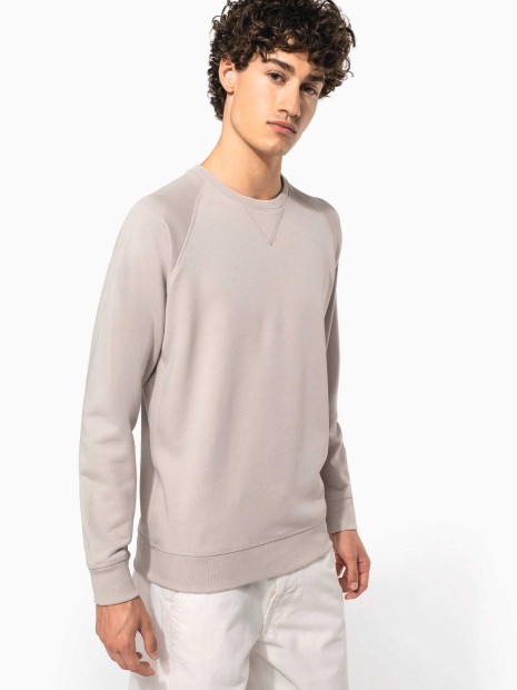 Sweat-shirts à personnaliser KARIBAN Sweat-shirt Bio col rond manches raglan homme 