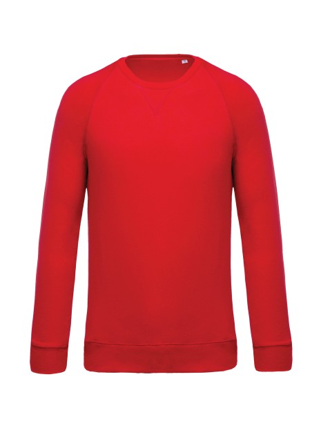 KARIBAN Sweat-shirt Bio col rond manches raglan homme /api/colors/c953313a-9c9d-493b-934e-ddcf8fada2ae personnalisable