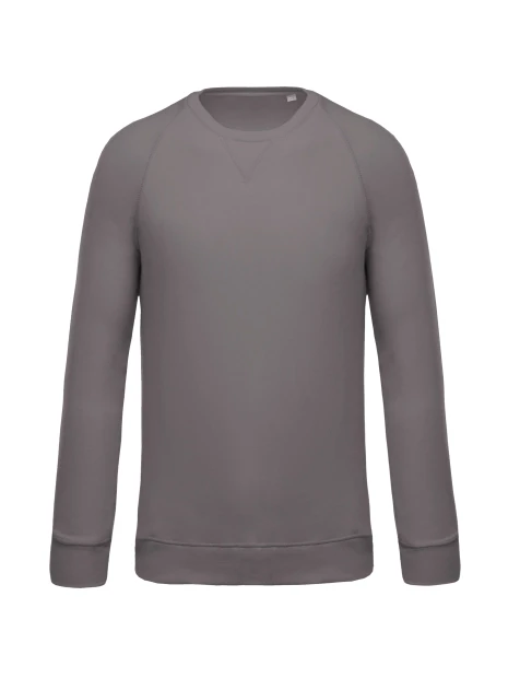 KARIBAN Sweat-shirt Bio col rond manches raglan homme /api/colors/070298e7-316e-479f-936b-52a8c9806ba1 personnalisable