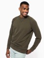 Sweat-shirts à personnaliser KARIBAN Sweat-shirt Bio col rond manches raglan homme 