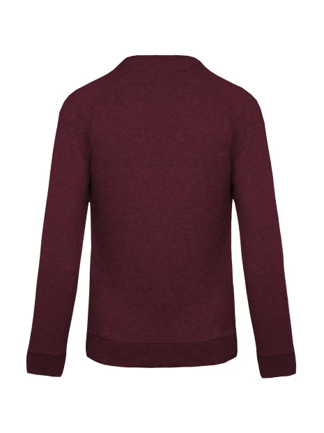 KARIBAN Sweat-shirt Bio col rond manches raglan homme /api/colors/845fb8cc-c45a-47ff-add2-10f7e56de285 personnalisable