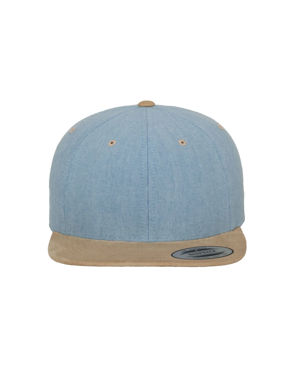 FLEXFIT CHAMBRAY-SUEDE SNAPBACK Kappen personalisierbar