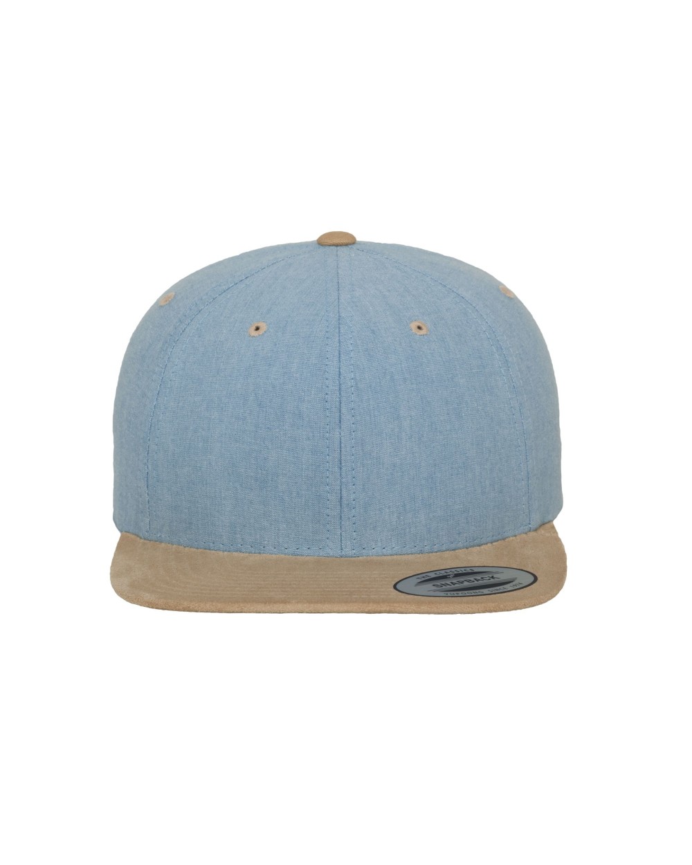 FLEXFIT CHAMBRAY-SUEDE SNAPBACK Kappen personalisierbar