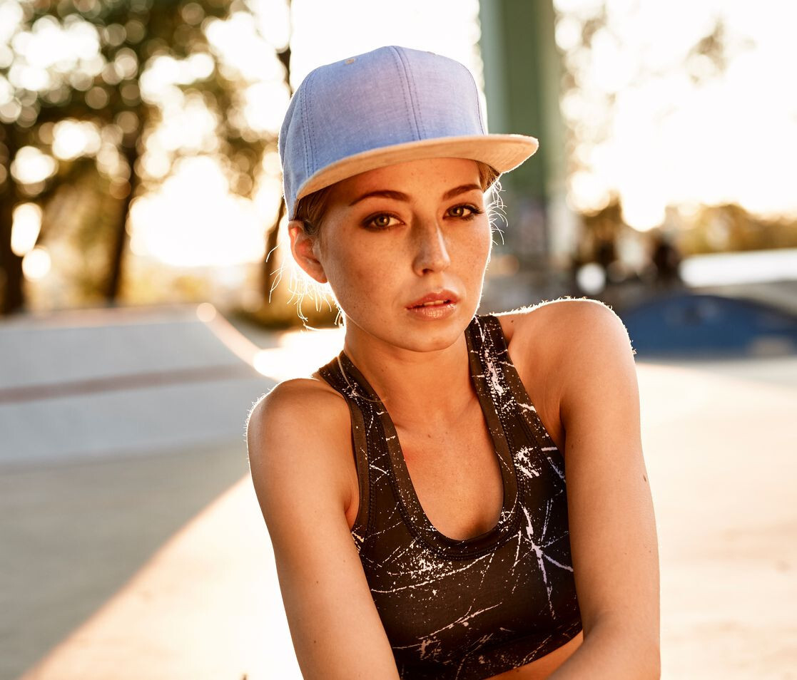 Casquettes personnalisable FLEXFIT CHAMBRAY-SUEDE SNAPBACK