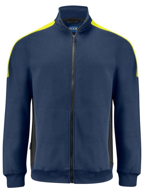 PROJOB 2129 SWEATSHIRT PRIO BICOLORE FULL ZIP /api/colors/74288b48-d1b8-4317-95c5-a35b4207d507 personnalisable