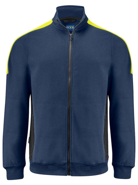 PROJOB 2129 SWEATSHIRT PRIO BICOLORE FULL ZIP /api/colors/74288b48-d1b8-4317-95c5-a35b4207d507 personnalisable