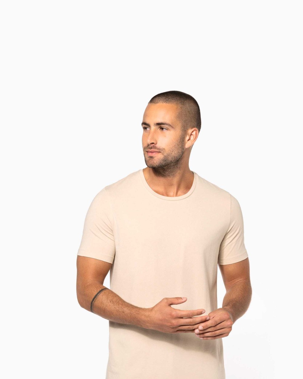 KARIBAN Kurzarm-T-Shirt mit Rundhalsausschnitt T-Shirts personalisierbar