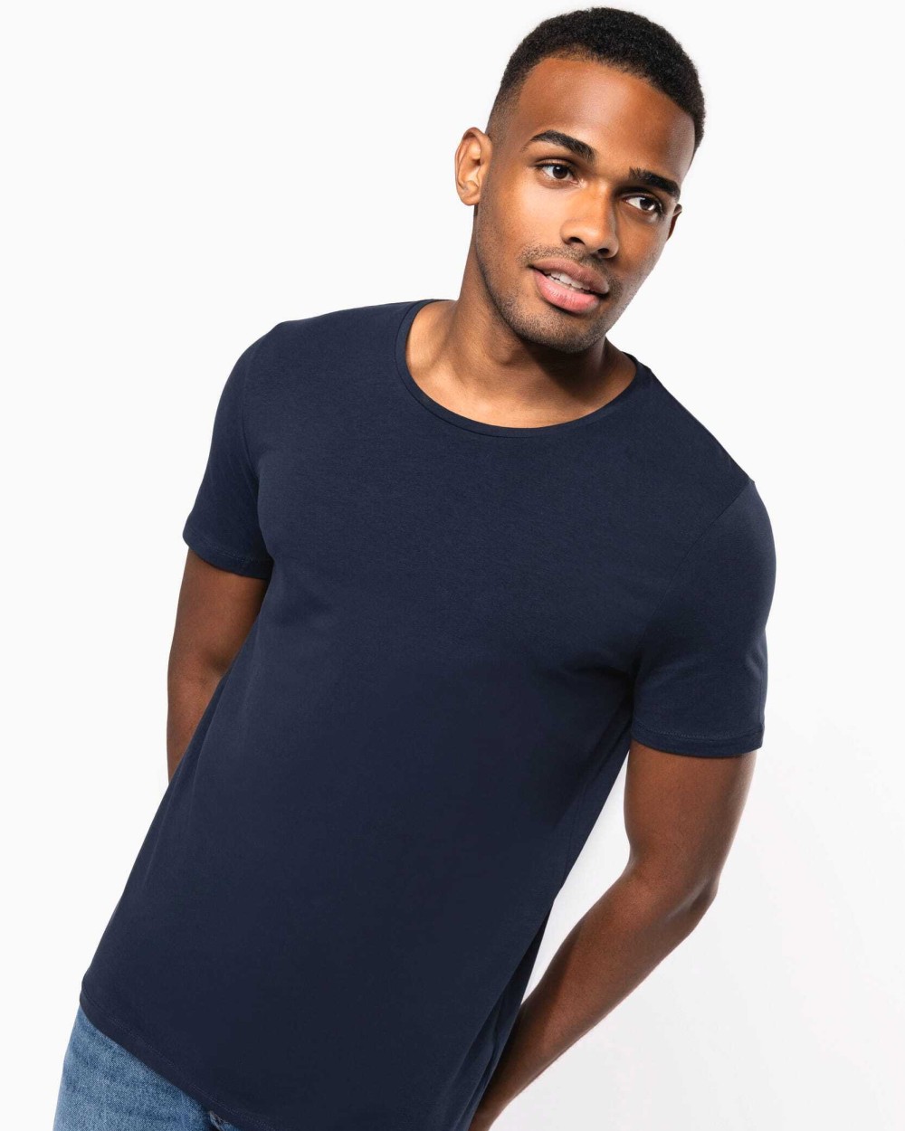 KARIBAN Kurzarm-T-Shirt mit Rundhalsausschnitt T-Shirts personalisierbar