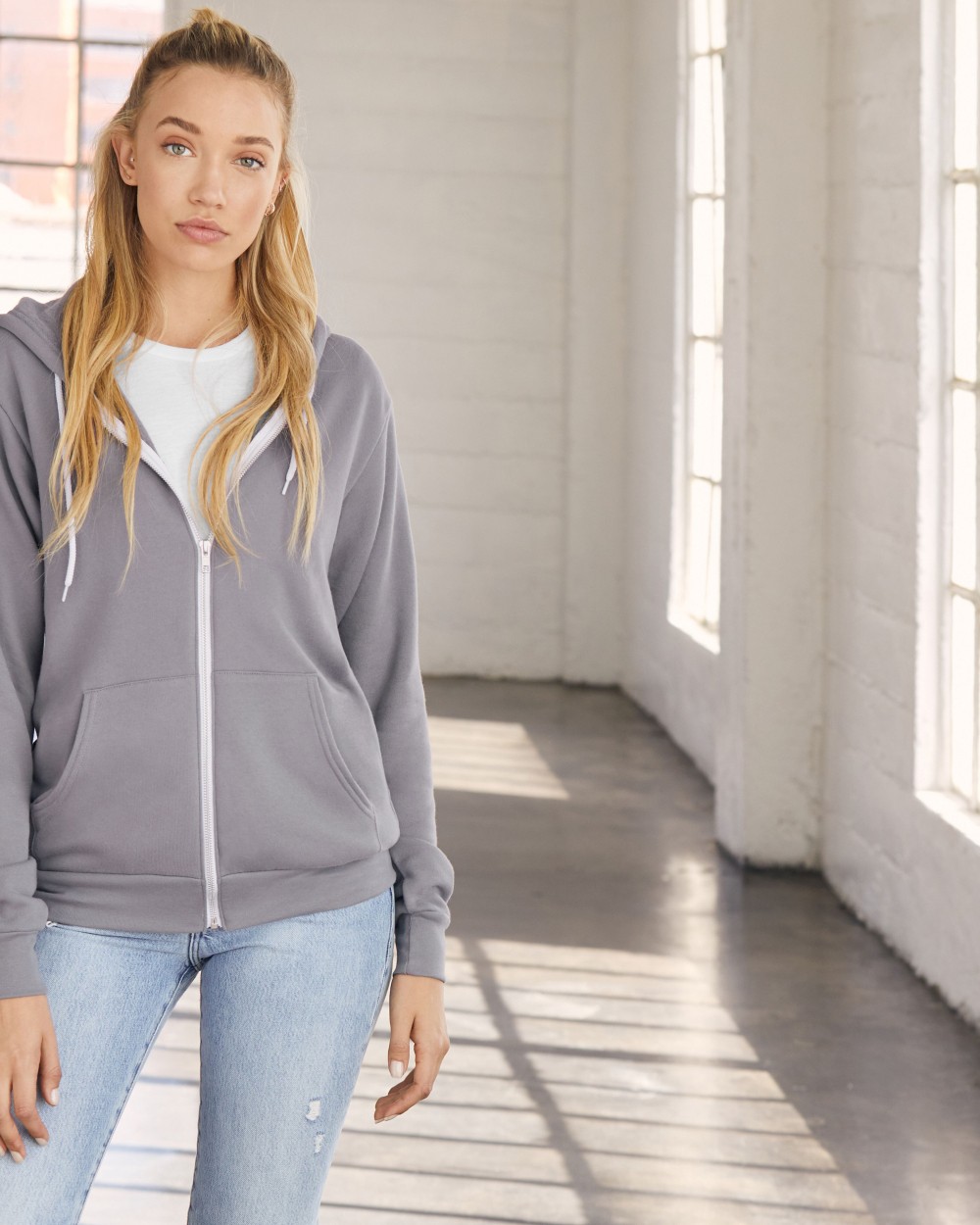 BELLA-CANVAS Unisex Fleece Full-Zip Hoodie Sweatshirts personalisierbar