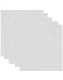 Produits éponges personnalisable KARIBAN Serviettes d'invité 30 x 30 cm - Lot de 5 serviettes