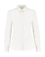 Hemden KUSTOM KIT Women's Tailored Fit Stretch Oxford Shirt LS voor bedrukking &amp; borduring