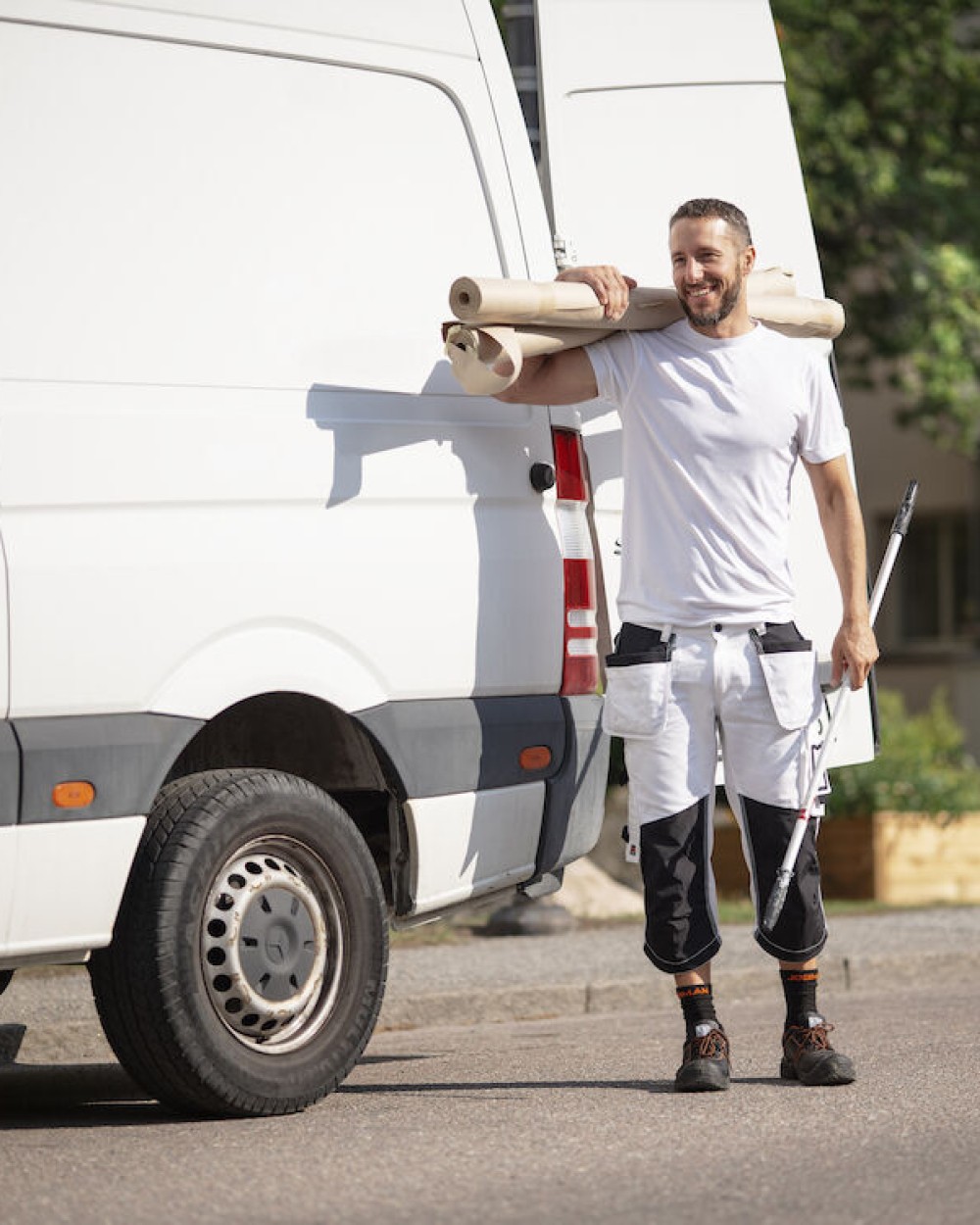 Bermuda's & Shorts JOBMAN 2133 Painters' Long Shorts voor bedrukking &amp; borduring