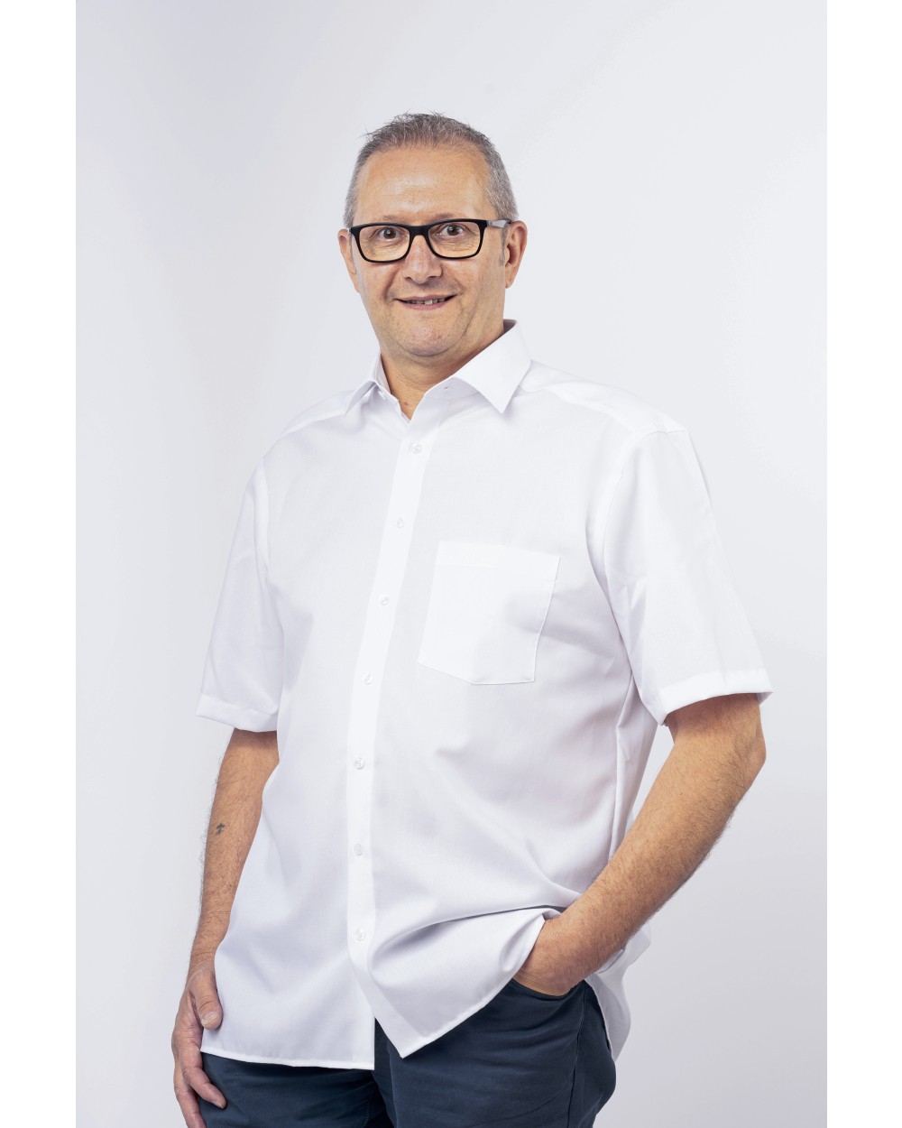 Chemises personnalisable MARVELIS Men´s Shirt Comfort Fit Short Sleeve