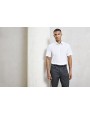 Hemden PREMIER Mens Stretch Fit Poplin Short Sleeve Cotton Shirt voor bedrukking &amp; borduring