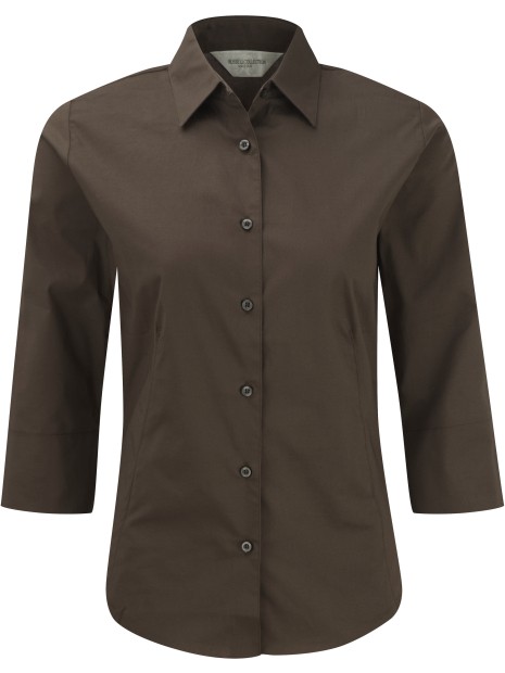 RUSSELL Chemise fittée femme manches 3/4 /api/colors/b1e9730e-2307-4dc6-a97e-0dcccdb1ecfa personnalisable