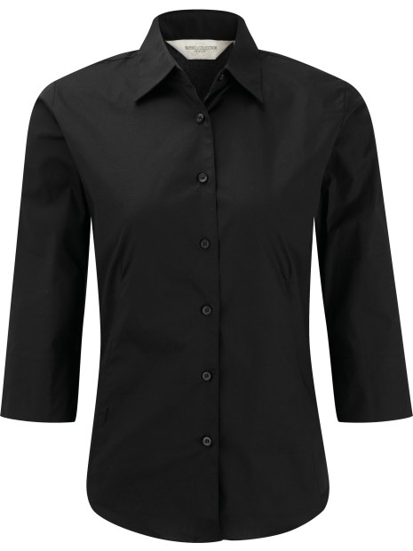 RUSSELL Chemise fittée femme manches 3/4 /api/colors/b9fdad4a-5e94-45cb-8c03-c08b349b28c3 personnalisable