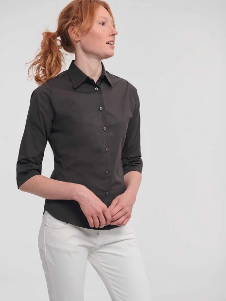 Chemises à personnaliser RUSSELL Chemise fittée femme manches 3/4 