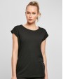 T-Shirts personnalisable BUILD YOUR BRAND LADIES ORGANIC EXTENDED SHOULDER TEE