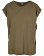 T-Shirts personnalisable BUILD YOUR BRAND LADIES ORGANIC EXTENDED SHOULDER TEE