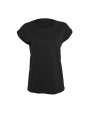 T-Shirts personnalisable BUILD YOUR BRAND LADIES ORGANIC EXTENDED SHOULDER TEE