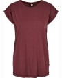 T-Shirts personnalisable BUILD YOUR BRAND LADIES ORGANIC EXTENDED SHOULDER TEE
