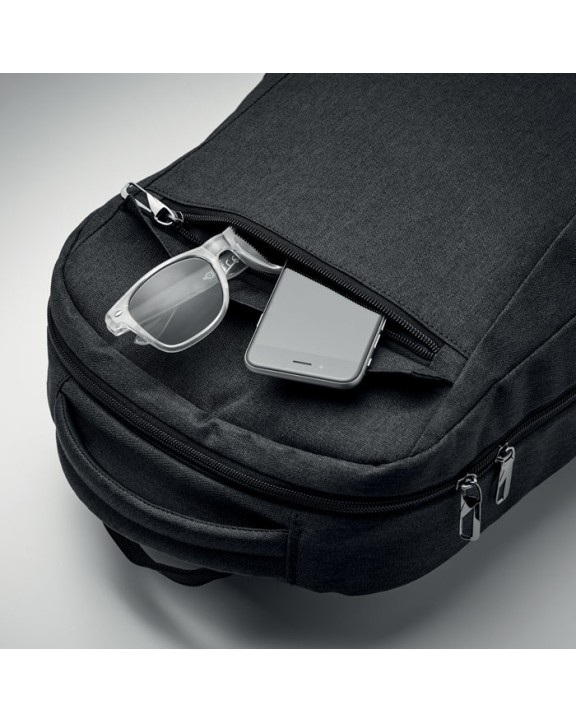 4DO Laptop-Rucksack 600D RPET Taschen personalisierbar