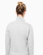 KARIBAN Damen Fleece-Sweater mit Zip Sweatshirts personalisierbar