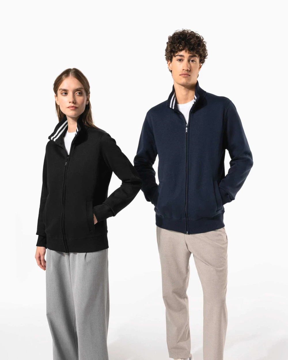Sweat-shirts personnalisable KARIBAN Veste molleton zippée femme
