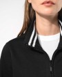 KARIBAN Damen Fleece-Sweater mit Zip Sweatshirts personalisierbar