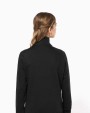 KARIBAN Damen Fleece-Sweater mit Zip Sweatshirts personalisierbar