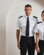 Hemden PREMIER Ladies Pilot Short Sleeved Shirt voor bedrukking &amp; borduring