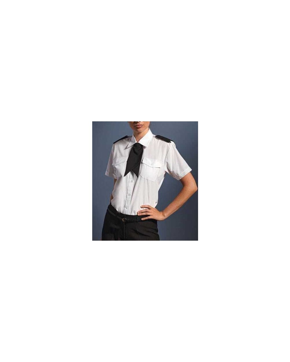 Hemden PREMIER Ladies Pilot Short Sleeved Shirt voor bedrukking &amp; borduring