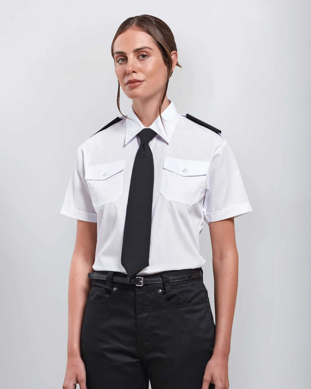 PREMIER Ladies' Short-Sleeved Pilot Shirt Hemden personalisierbar
