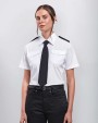 Hemden PREMIER Ladies Pilot Short Sleeved Shirt voor bedrukking &amp; borduring