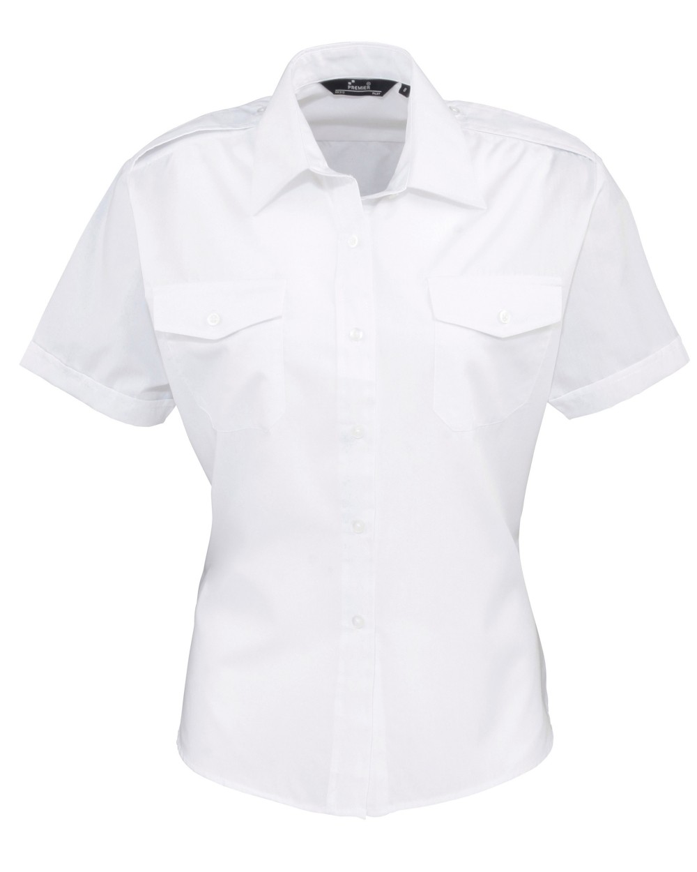 PREMIER Ladies' Short-Sleeved Pilot Shirt Hemden personalisierbar