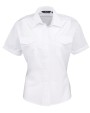 Hemden PREMIER Ladies Pilot Short Sleeved Shirt voor bedrukking &amp; borduring