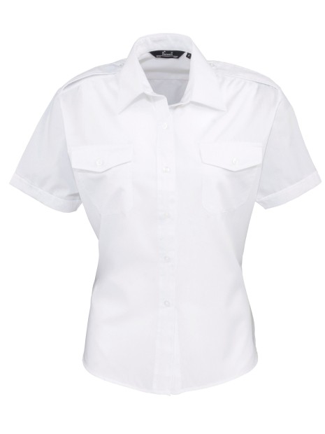 PREMIER Chemise Femme manches courtes Pilote /api/colors/7a92cd2d-10d2-40b4-928b-296bb7487506 personnalisable