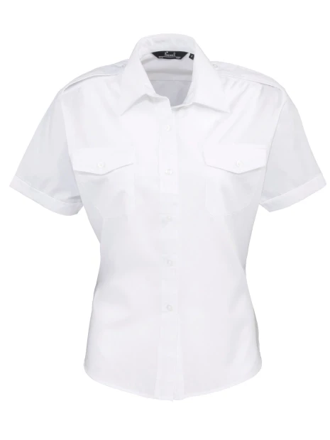 PREMIER Chemise Femme manches courtes Pilote /api/colors/7a92cd2d-10d2-40b4-928b-296bb7487506 personnalisable