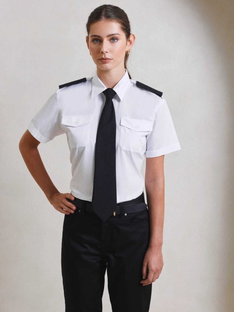 Chemises à personnaliser PREMIER Chemise Femme manches courtes Pilote 
