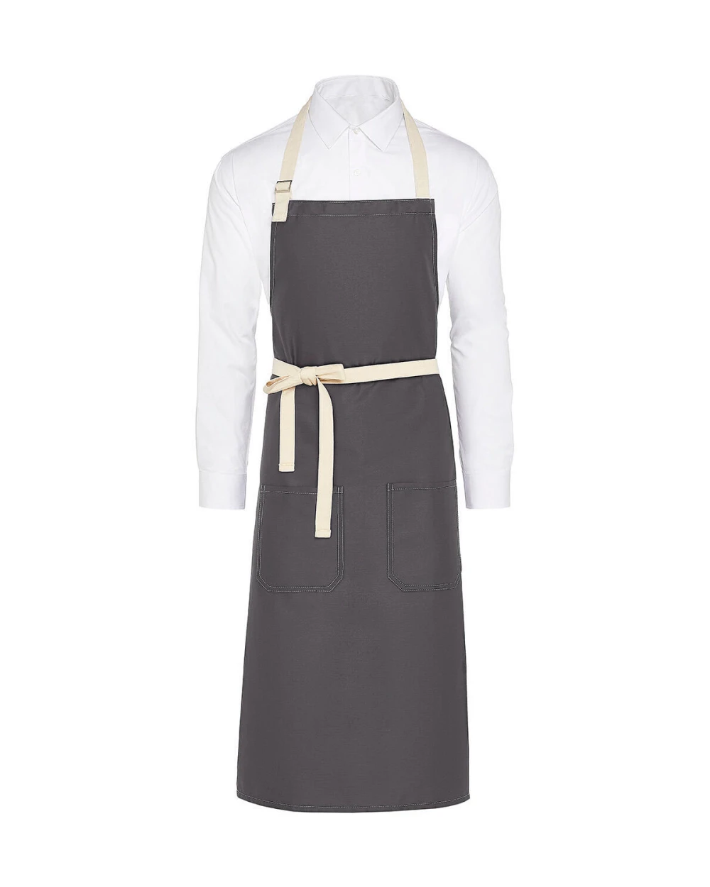 Tabliers personnalisable SG CLOTHING SANTORINI - Contrasted Bib Apron with Pocket