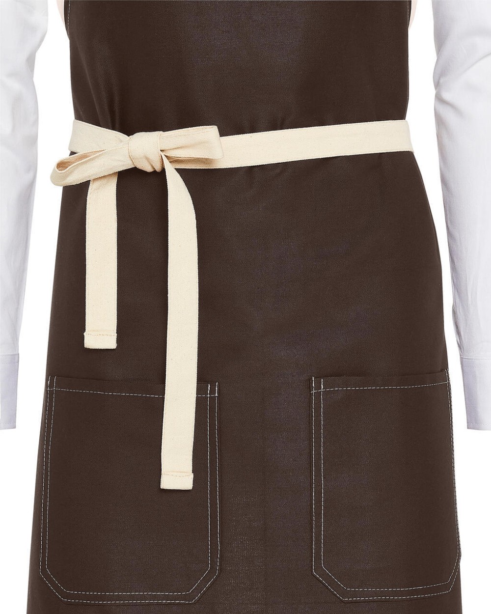  SANTORINI - Contrasted Bib Apron with Pocket Schürzen personalisierbar