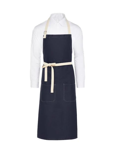 SG CLOTHING SANTORINI - Contrasted Bib Apron with Pocket /api/colors/b68891a9-1d28-4f7a-8deb-775c45027afd personnalisable