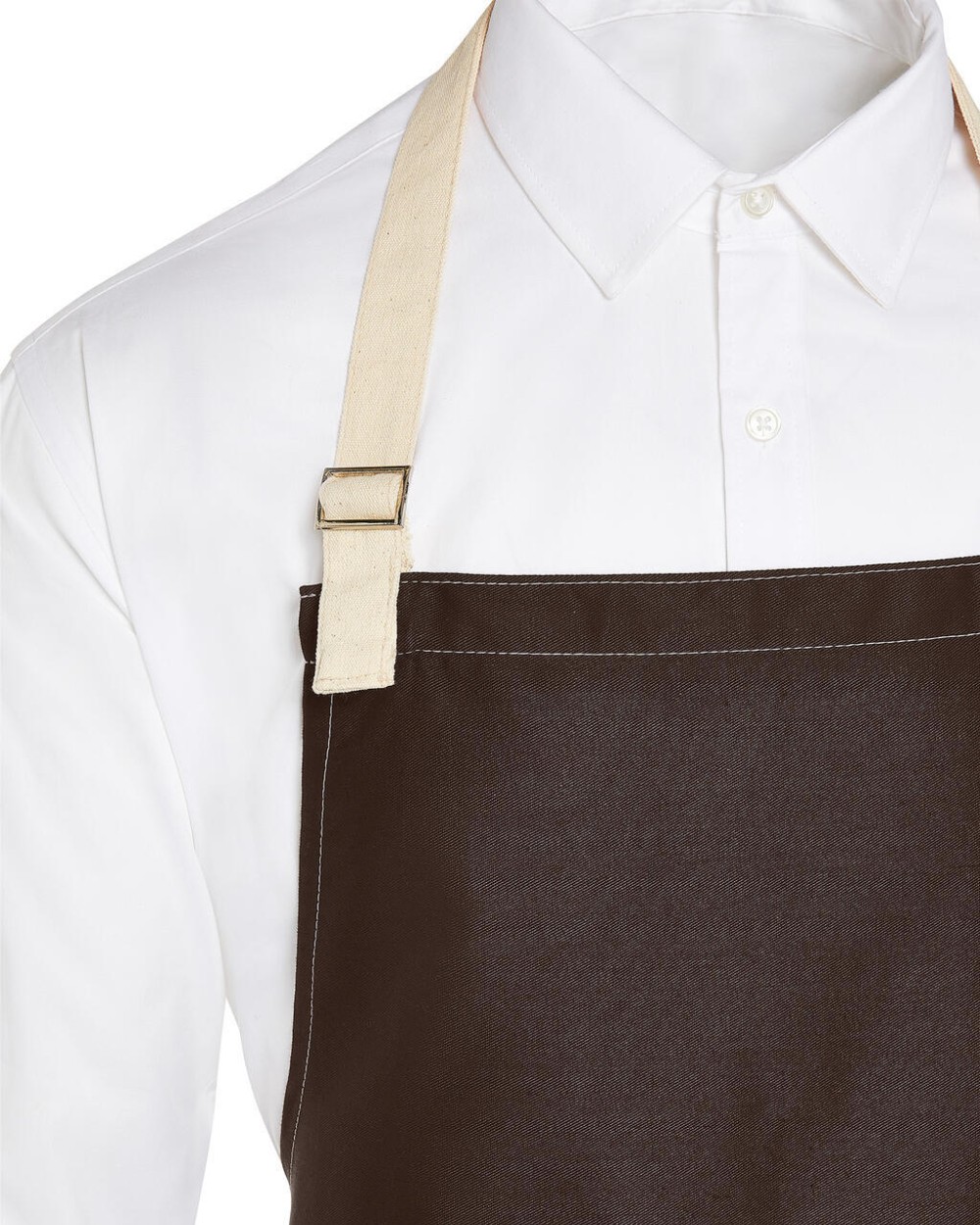  SANTORINI - Contrasted Bib Apron with Pocket Schürzen personalisierbar