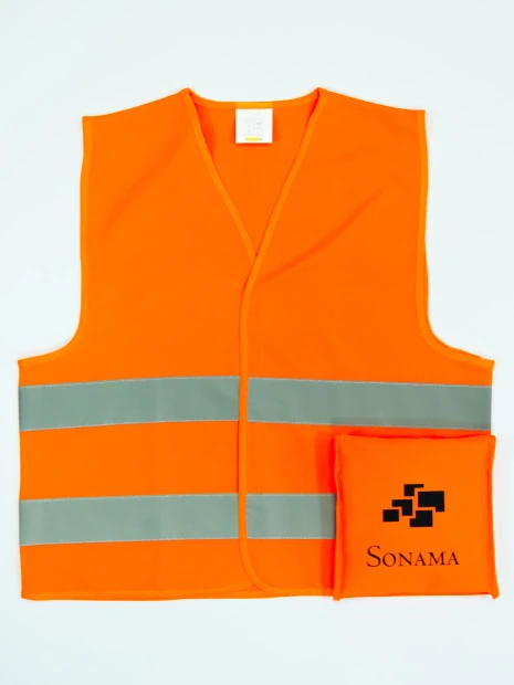 Gilets de sécurité à personnaliser FLUOFLASH Safety Pocket 
