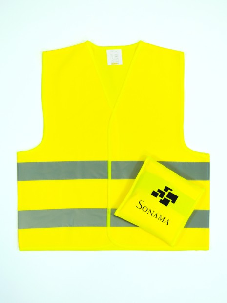 Gilets de sécurité à personnaliser FLUOFLASH Safety Pocket 