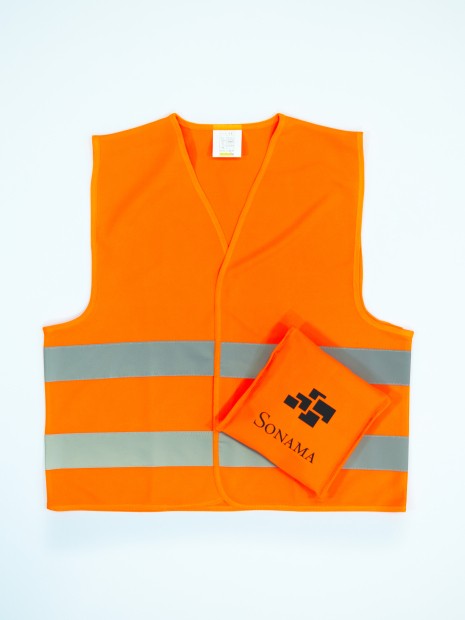 Gilets de sécurité à personnaliser FLUOFLASH Safety Pocket 