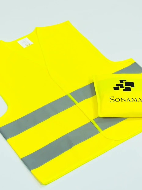 Gilets de sécurité à personnaliser FLUOFLASH Safety Pocket 